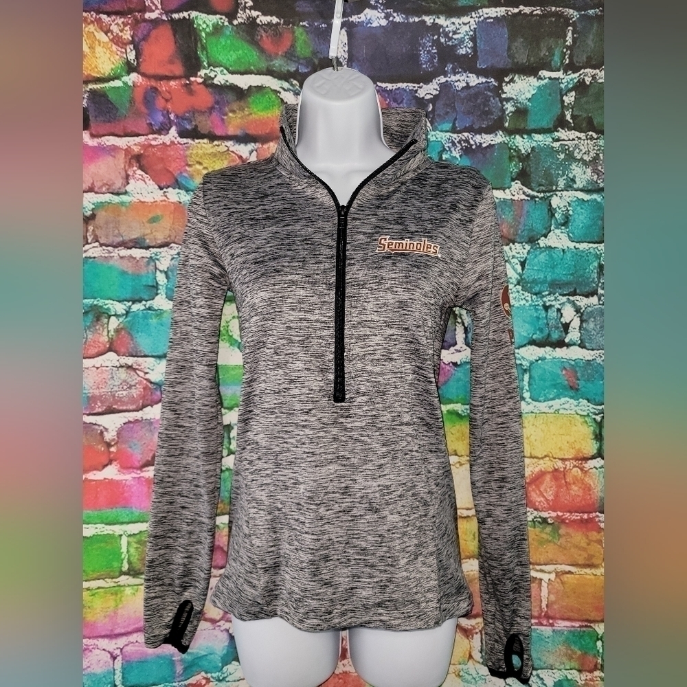 PINK ULTIMATE with 5th & Ocean Seminoles 1/4 zip pullover